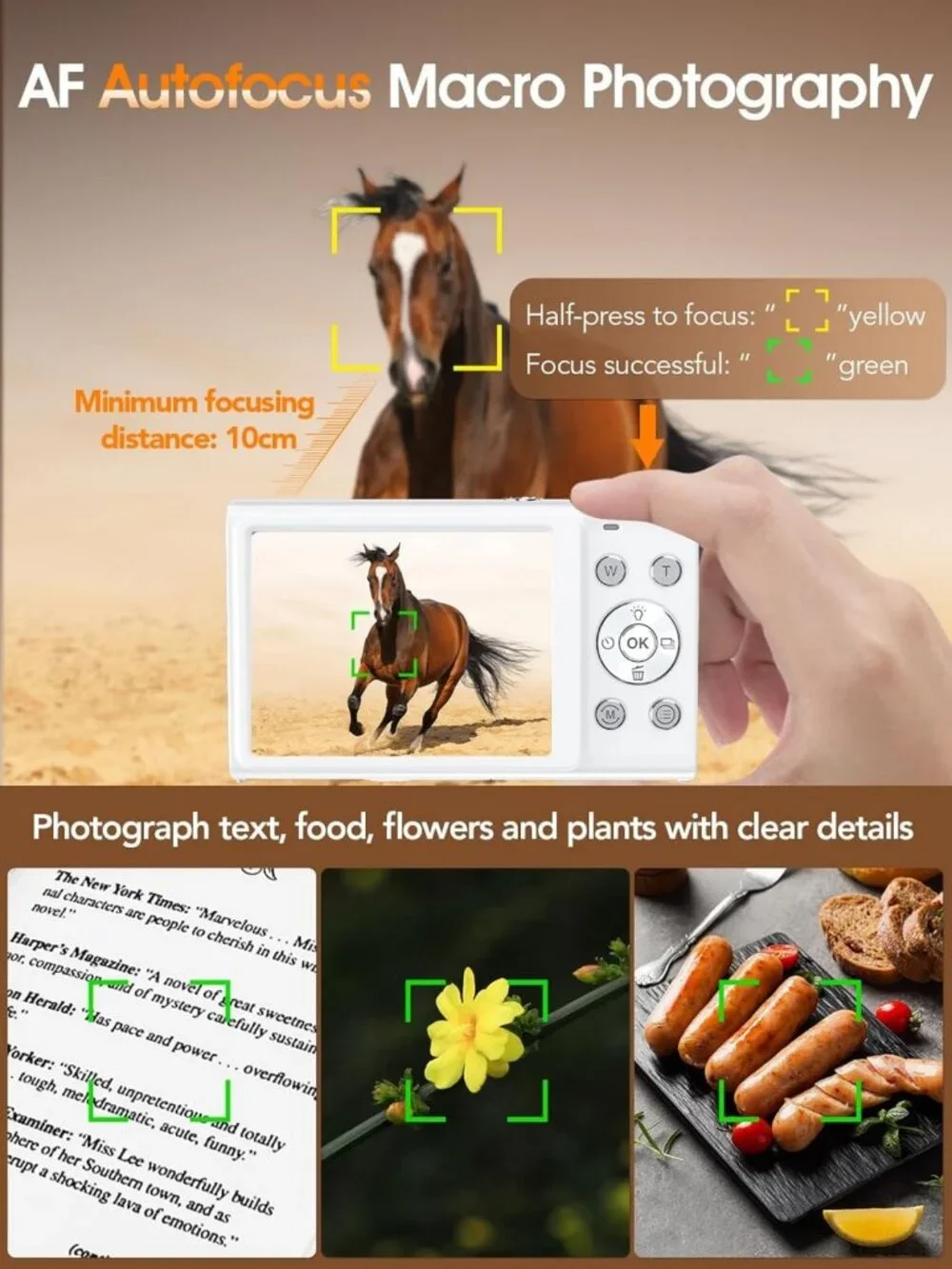 4K 48MP Autofocus Vlogging Camera with 32GB Card - Perfect for Photography